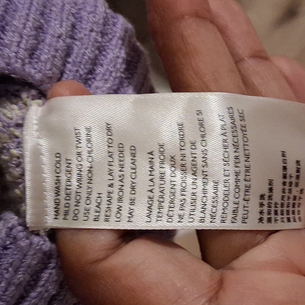 Free PeoplePurple Zip-Up Hoodie with Green Accents - Picture 5 of 6